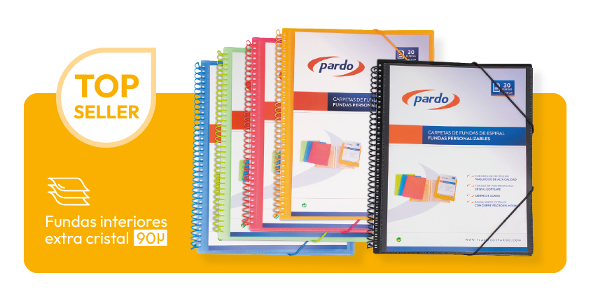 Carpetas fundas espiral con gomas