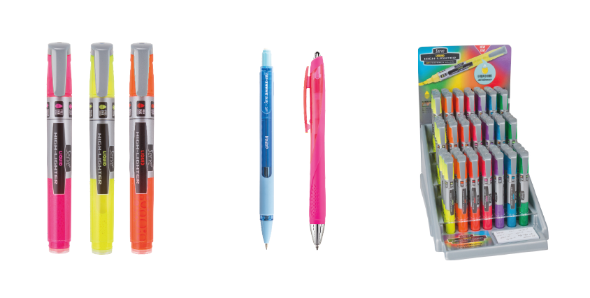 Rotuladores fluorescentes de tinta líquida